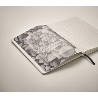 Libreta A5 cartón reciclado con hojas rayadas